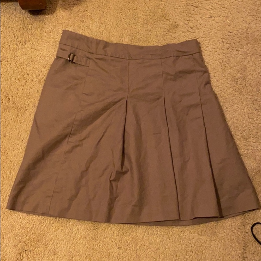 Pleated Tan Skirt